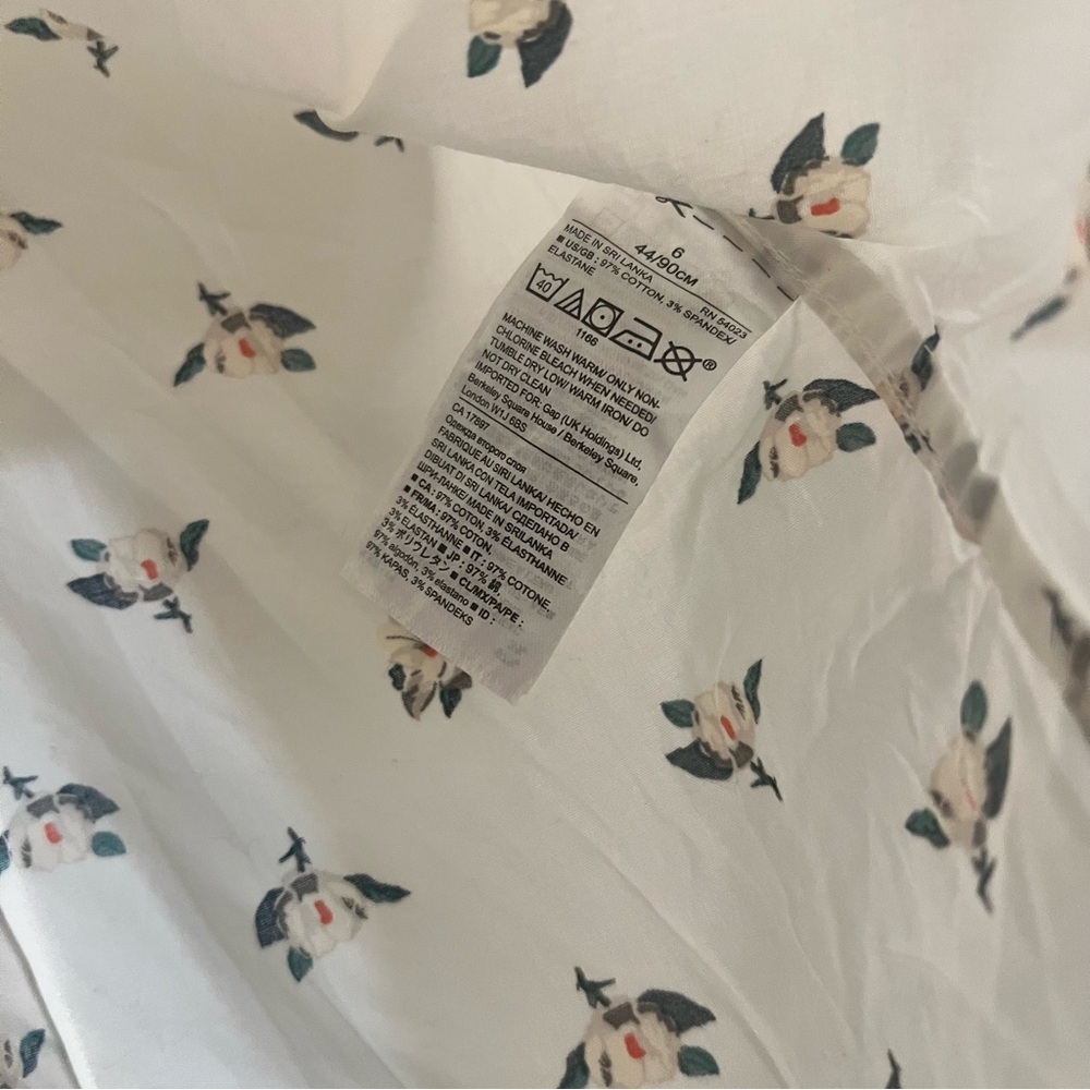 Banana Republic Riley Magnolia Floral shirt casual workwear button down shirt - Picture 6 of 10